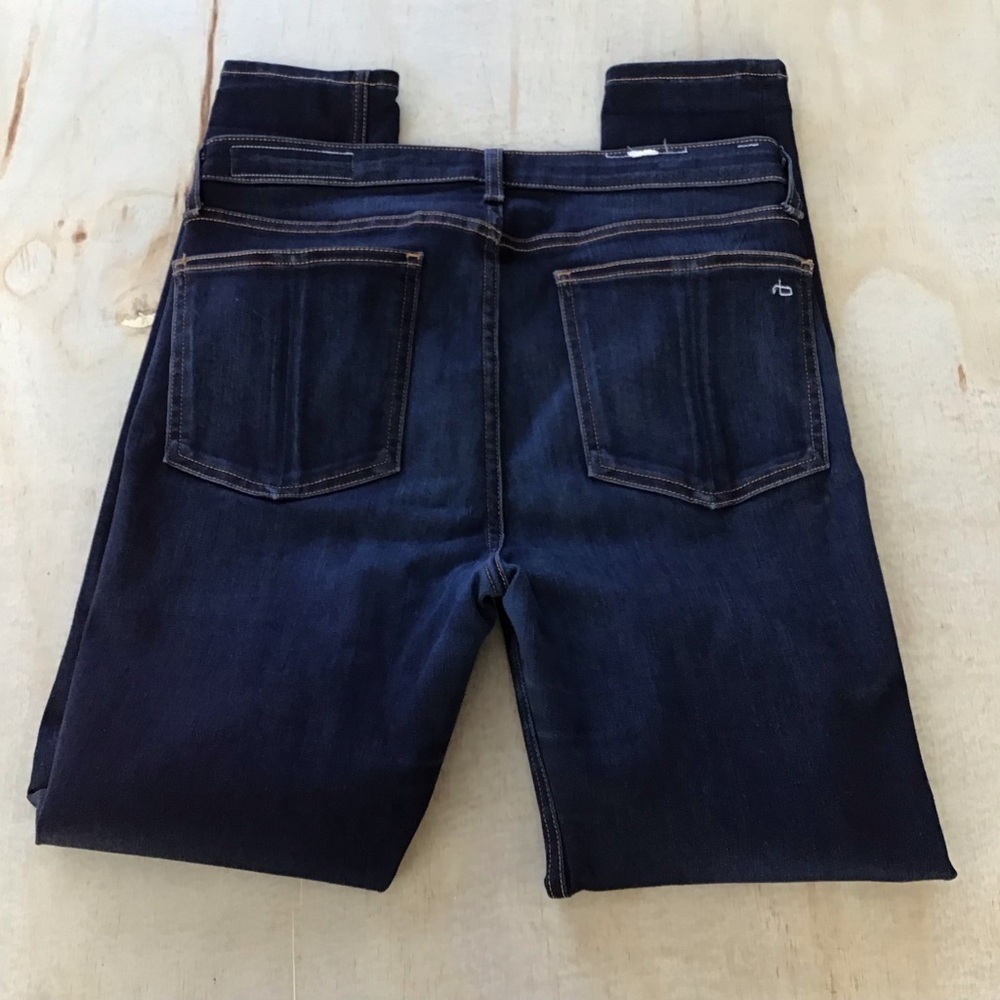 Rag & Bone Nina High Rise Skinny Bedford Denim Jeans - Picture 5 of 12